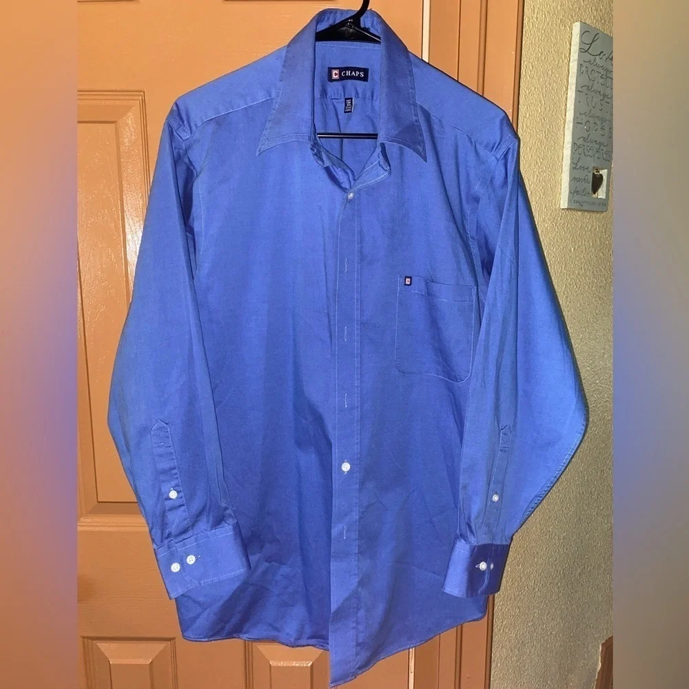 CHAPS  - EUC -  Mens Large Dress Shirt